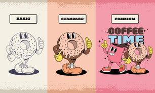 Create classic vintage retro mascot cartoon character illustration