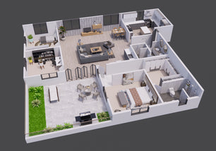 I will convert 2d to 3d floor plan