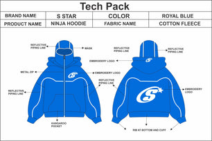 I will create fashion tech pack and clothing tech pack designs