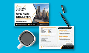 Dsign postcard, eddm mailer, rack card, door hanger, or dl flyer
