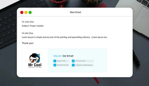 Design HTML email signature or clickable email signature