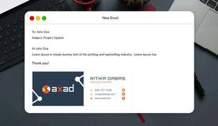 Design HTML email signature or clickable email signature