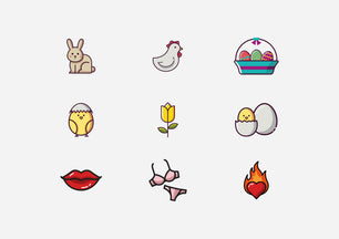 Design unique, simple and modern custom icons set