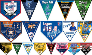 Design home plate or triangle pennants