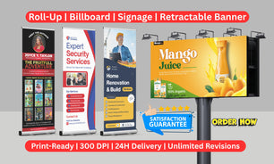 Design roll up banner, retractable banner, pull up banner