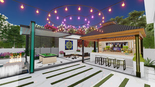I will 3d landscape design, backyard, front yard, deck, pool as a landscape architect