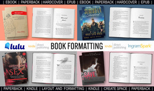 Do book formatting for amazon kdp, ingramspark, lulu
