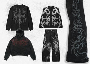 Create cyber sigilism and tribal for clothing and tattoo