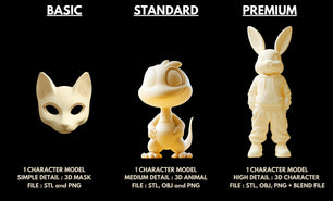 Sculpt 3d model character dnd, action figure, toys for 3d printing and rendering